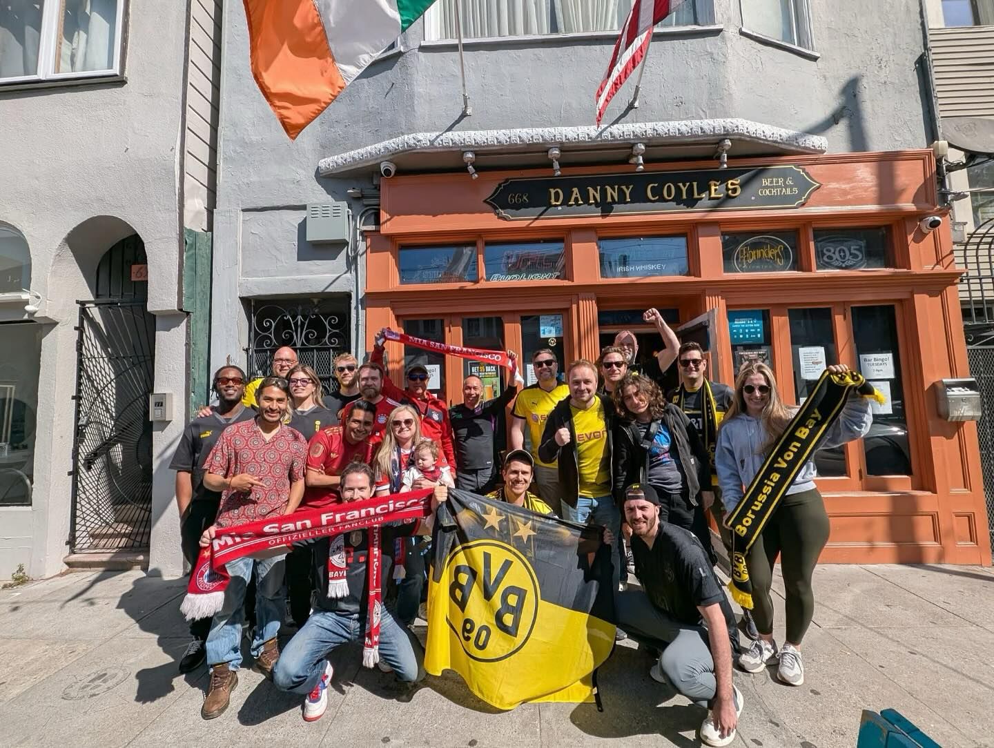 Danny Coyle's exterior on BVB day