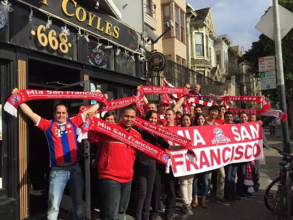 Group with scarves at Danny Coyle's